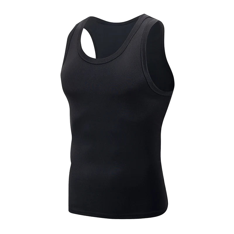 1/3 Piece Men's Four Seasons Black And White Classic Color Basic Vest Plus Size Youth Sports And Leisure Running Joker Bottoming