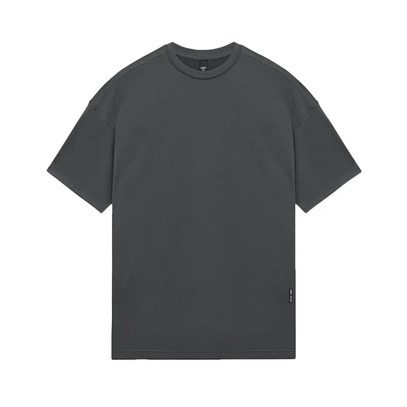 Men's Summer Casual Loose Oversized T-shirt O-Neck Short Sleeve Tee Male Quick Dry Breathable Gym Fitness Undershirt Clothing