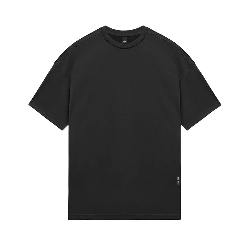 Men's Summer Casual Loose Oversized T-shirt O-Neck Short Sleeve Tee Male Quick Dry Breathable Gym Fitness Undershirt Clothing